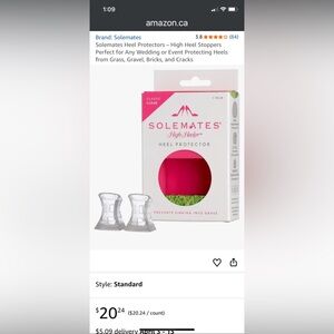 PICK ANY 3 ITEMS FOR $10 - SOLEMATES Clear Heel Protectors - Transparent Heel